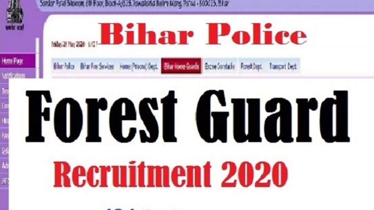 Bihar Police Forest Guard Recruitment 2020: Apply for 484 Posts @csbc.bih.nic.in, Last Date Sep 04